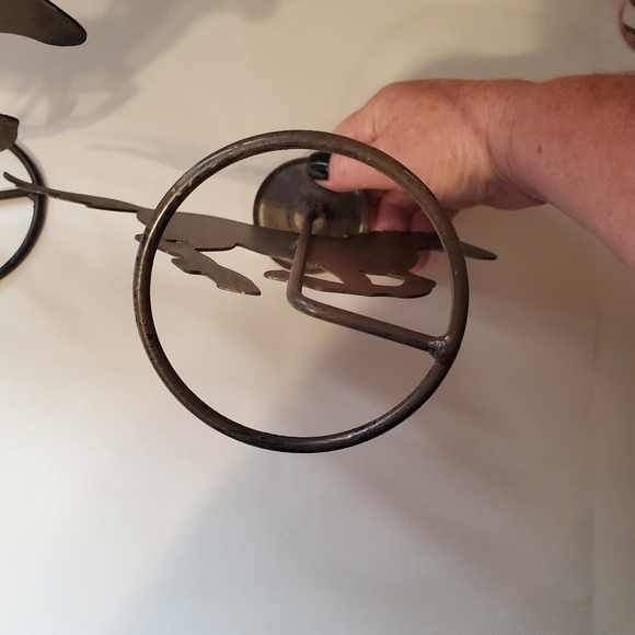 Rustic Brown Horse Candle Holders. Western . Horse Galloping. Set Of 2. Metal. - Picture 5 of 7